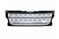 Land Rover Discovery III 2004–2009 Parrilla del radiador, marco negro / malla plateada (2014) foto 1