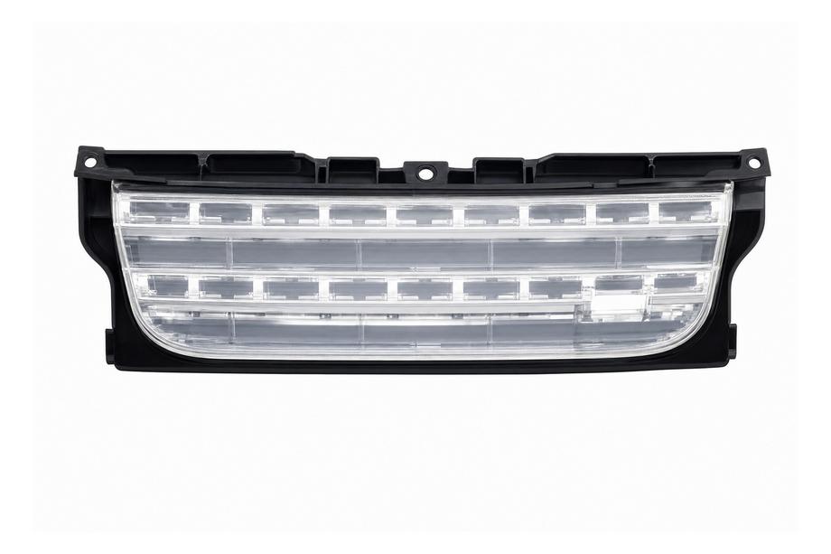 Land Rover Discovery III 2004–2009 Parrilla del radiador, marco negro / malla plateada (2014) Image