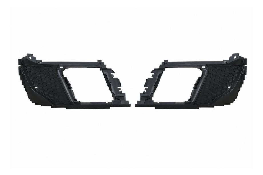 Range Rover Evoque 2012-2018 Moldura de las salidas de escape del paragolpes trasero negra Dynamic Image