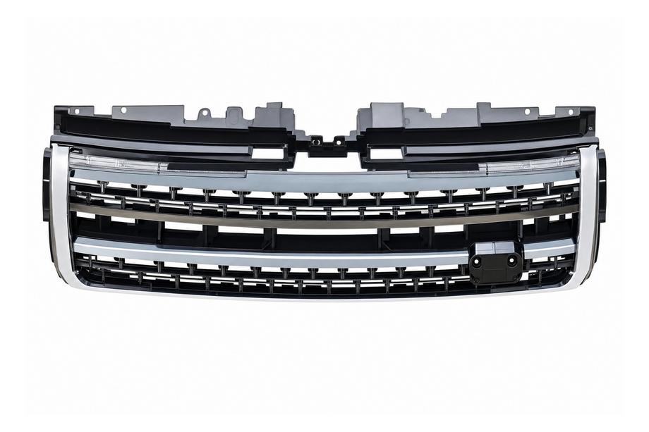 Range Rover Evoque 2012-2018 Parrilla delantera negra con insertos plateados (2016) Image