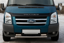 Ford Transit 2000–2014 Embellecedores de parrilla cromados (2 uds, acero inoxidable) OmsaLine - Acero Inoxidable Italiano foto 1