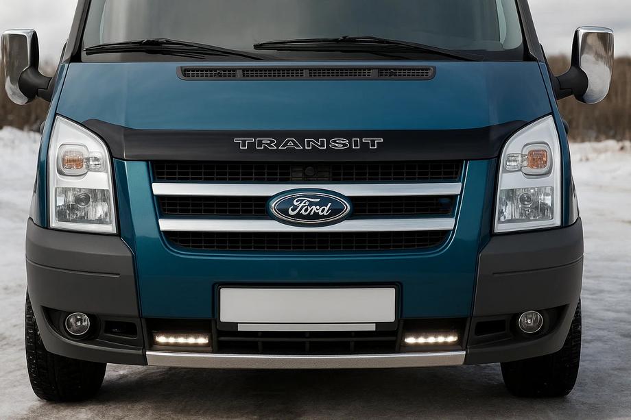 Ford Transit 2000–2014 Embellecedores de parrilla cromados (2 uds, acero inoxidable) OmsaLine - Acero Inoxidable Italiano Image