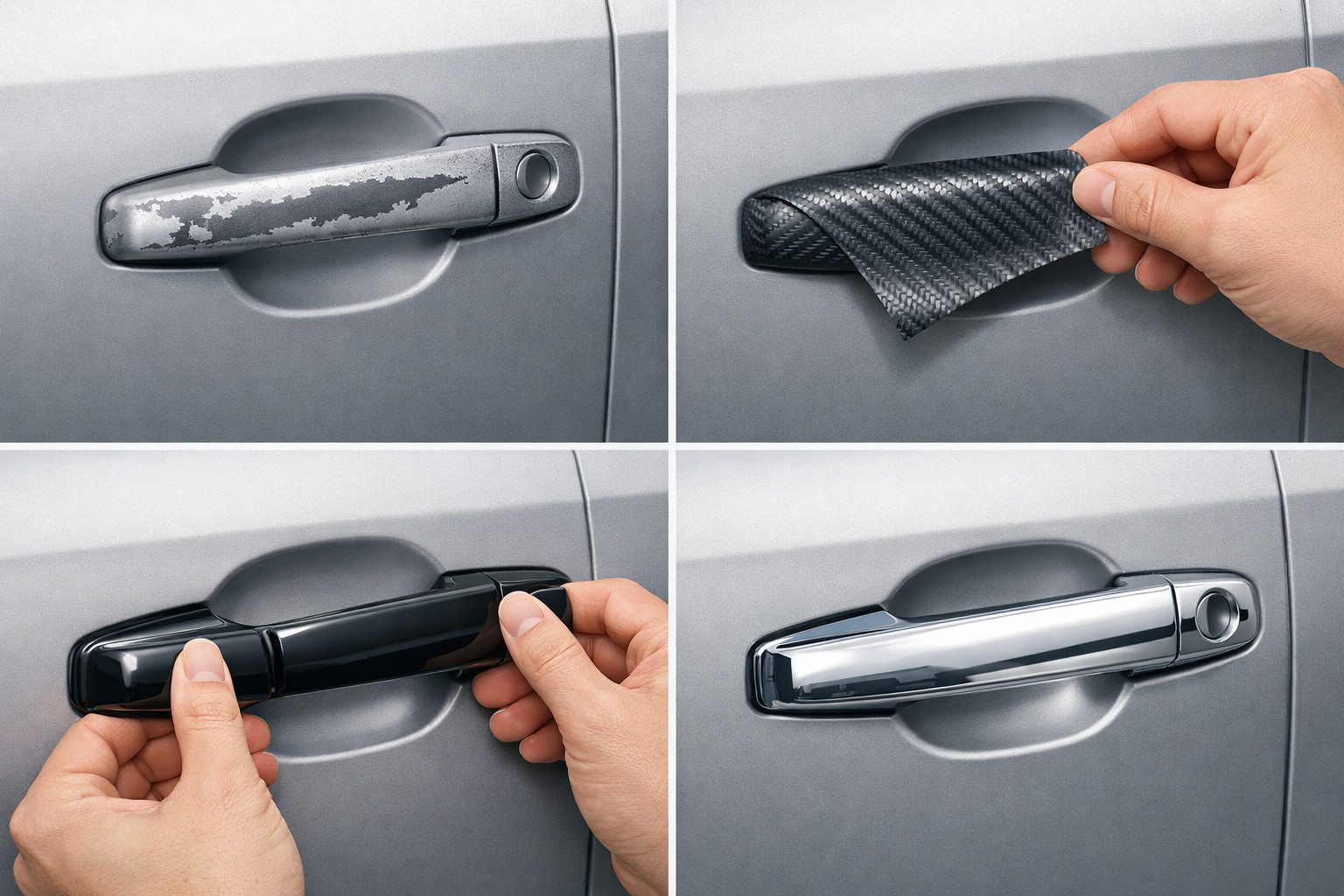 Cómo disimular manillas de puerta desgastadas sin pintar