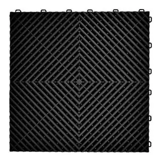 Baldosa modular P/P (40x40x1,8 cm, negra)