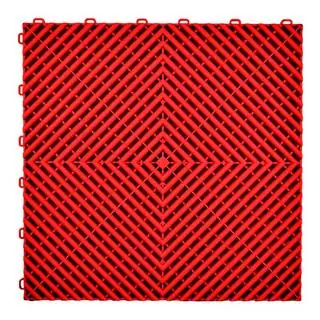 Baldosa modular P/P (40x40x1.8 cm, roja)