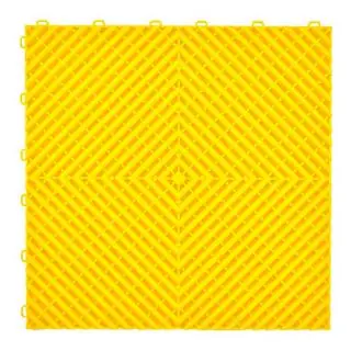 Baldosa modular P/P (40×40×1,8 cm, amarilla)