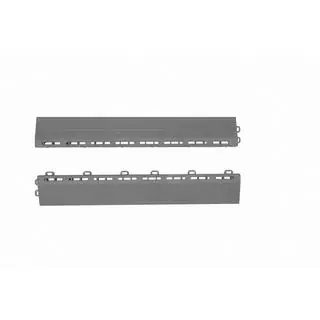 Rampa de montaje para pieza de rejilla P/P (40x6x1.8 cm, gris)