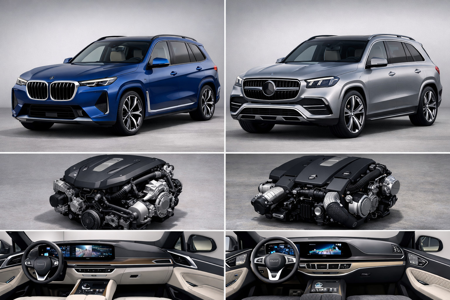 BMW X7 2027 vs Mercedes-Benz GLS 2027: precio, motores, interior y cuál es mejor