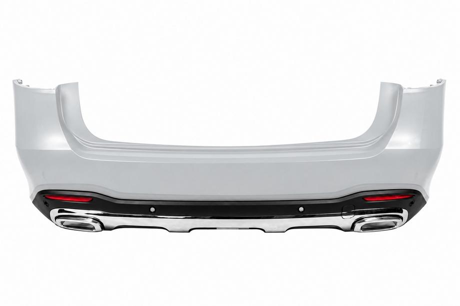 Mercedes GLS X167 2019- Difusor trasero GLS450 2025-Design (con colas de escape cromadas) Image