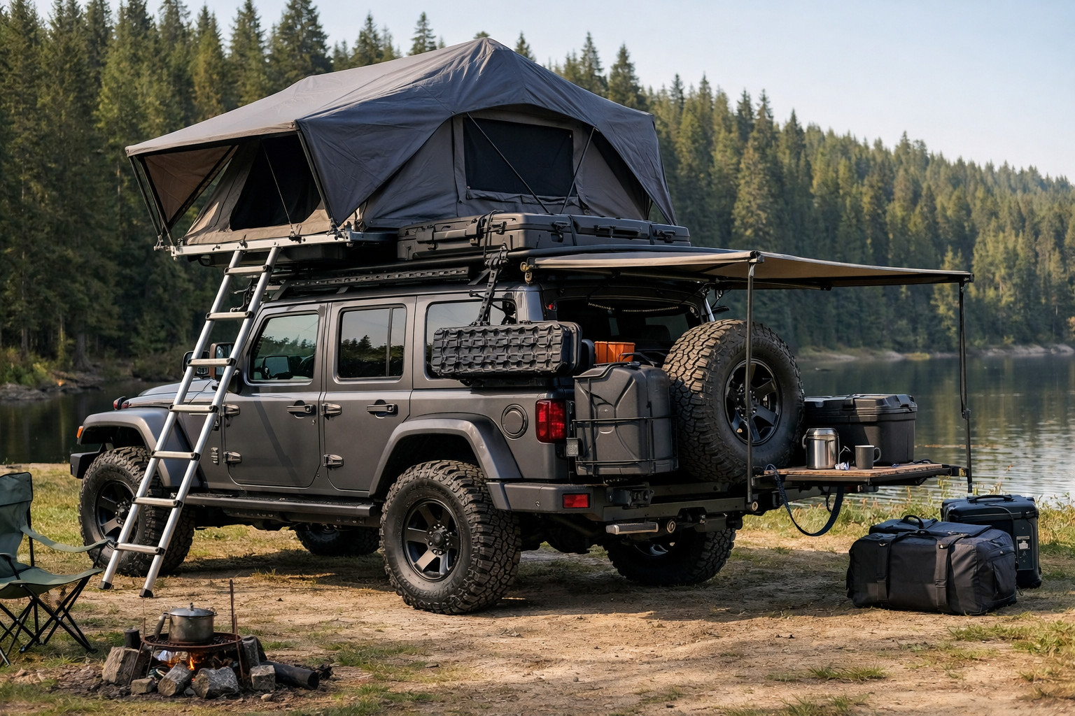 Paquete de mejoras para Jeep Wrangler 2018+ para ruta, carga y confort diario