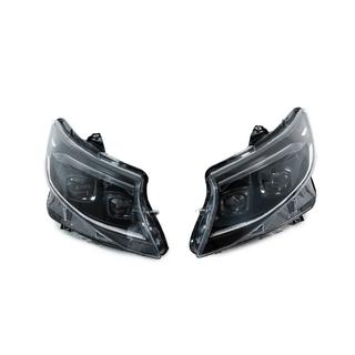 Faros delanteros 2025 Design LED Black (para Vito, 2 uds.) Mercedes Vito/V-class W447 2014- foto 1