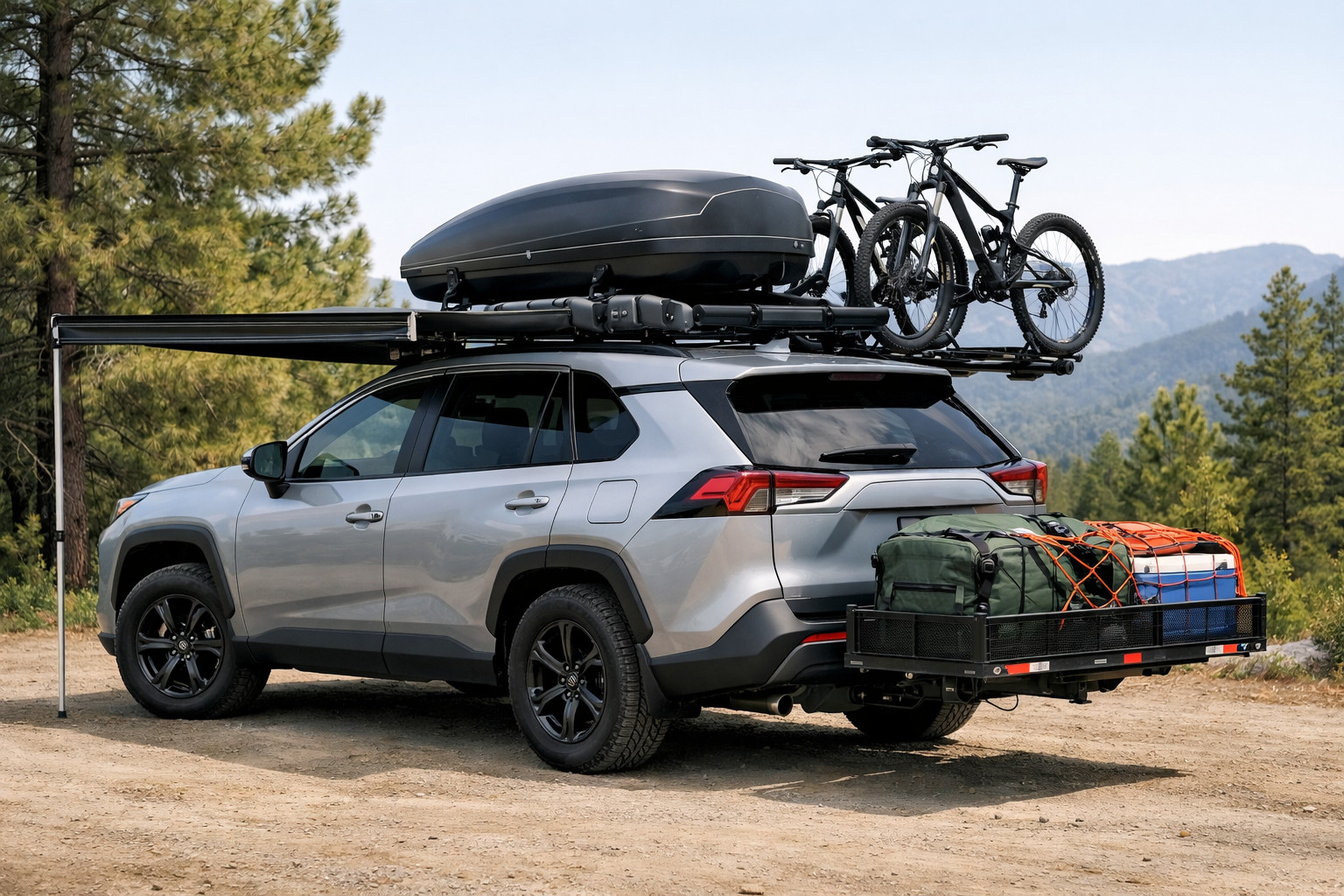 Qué montar en el Toyota RAV4 2019+ para viajes y carga en el techo