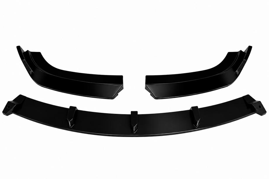 BMW 3 Series E90/E91 2005-2011 Lip spoiler delantero DPT (para Base, E90, 2008-2011, negro brillo) Foto 2