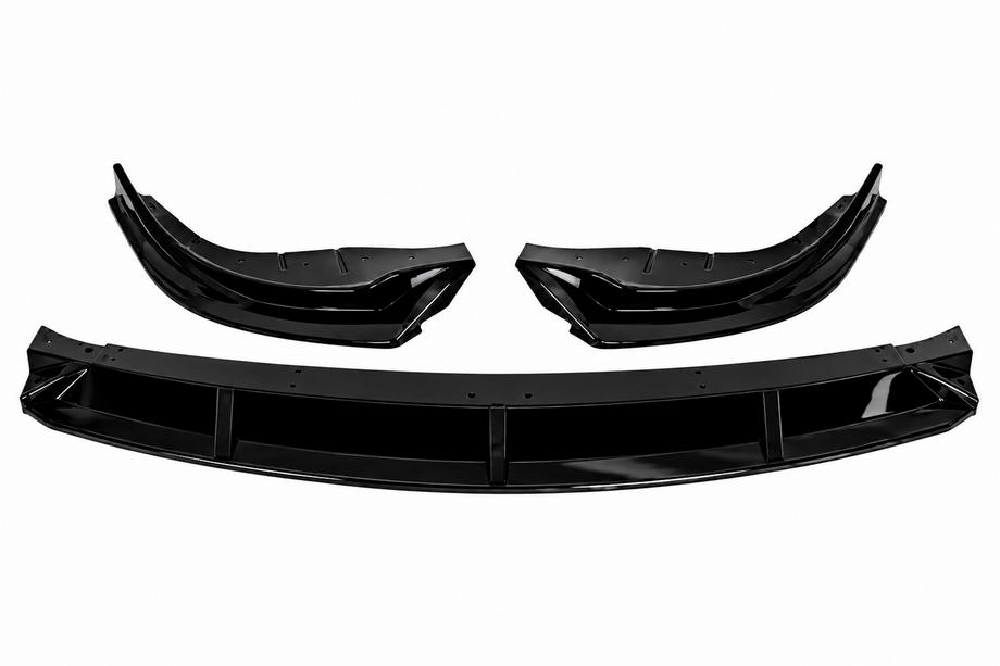 BMW 5 Series F10/F11 2010–2016 Lip spoiler delantero DPT (Para Base, F10, 2010-2016, negro brillo) Foto 2
