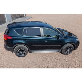Estribos laterales OEM V4 Silver (2016-2018, 2 uds., aluminio) Toyota Rav 4 2013-2018 foto 4