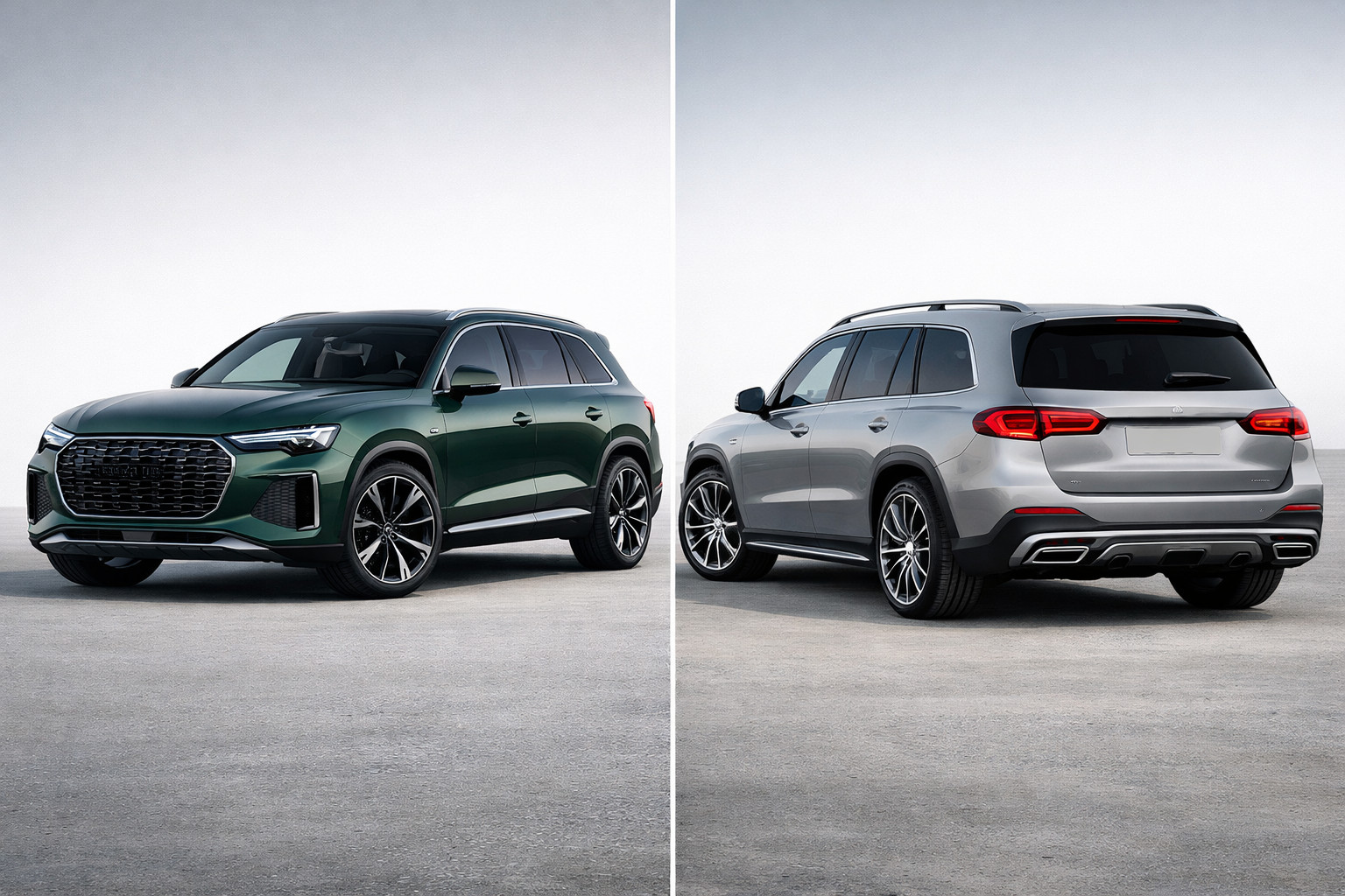 Audi Q9 2027 vs Mercedes-Benz GLS 2027: precio, motores, datos y cuál es mejor