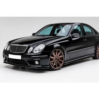 Lip delantero DPT (Para AMG, 2006-2009, negro brillo) Mercedes E-class W211 2002-2009