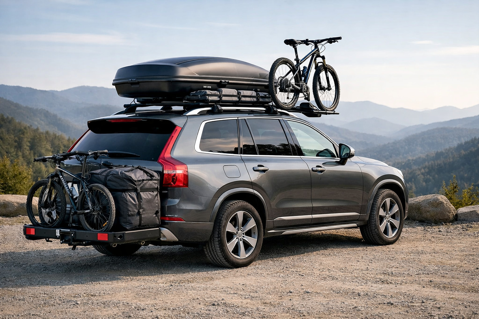 Qué montar en un Volvo XC90 para carga en el techo y viajes largos