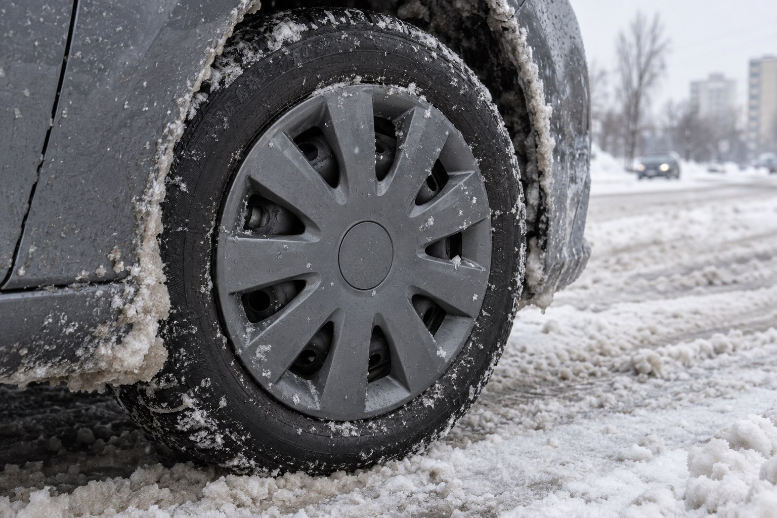 Tapacubos en invierno: ¿se salen en la nieve y cómo fijarlos?