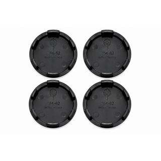 Tapones centrales de llanta negros (64x62 mm, juego de 4) foto 2