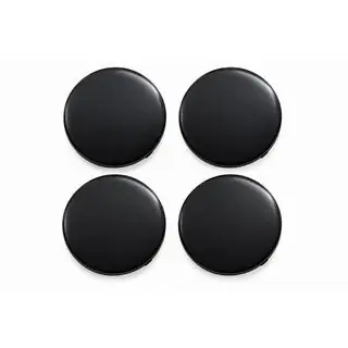 Tapones centrales de llanta negros (64x62 mm, juego de 4) foto 1