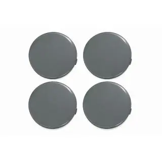 Tapas de buje grises (64x62 mm, 4 uds.) foto 1