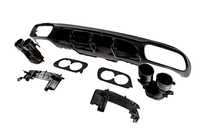 Mercedes E-class W213 2016-2023 Difusor trasero con colas de escape E53-Design Black (para Base) foto 2
