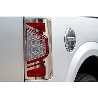 Cubiertas Cromadas para Luces Traseras Variante Nº2 (2 uds, Acero Inoxidable) Ford Connect 2010-2013 foto 1