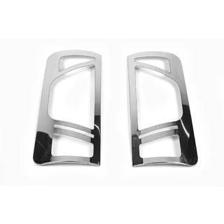 Cubiertas Cromadas para Luces Traseras Variante Nº2 (2 uds, Acero Inoxidable) Ford Connect 2010-2013 foto 3
