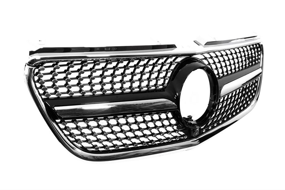 Mercedes Vito/V-class W447 2014- Parrilla delantera Diamond Black (2014-2023 para Vito W447) Foto 3