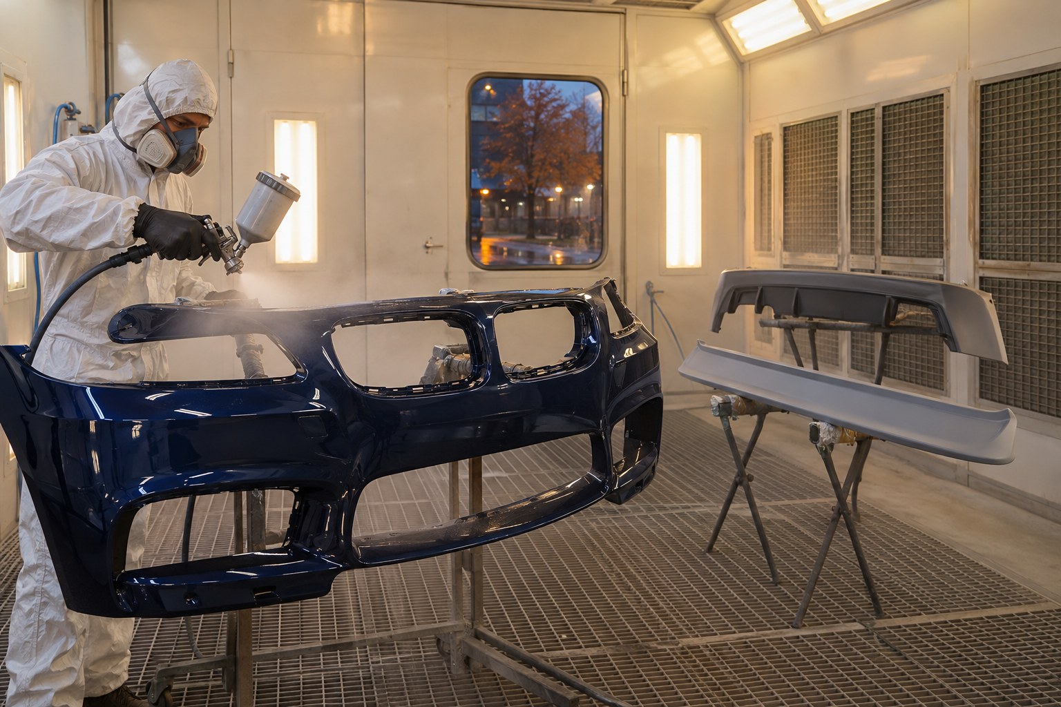Pintar y montar un body kit en otoño e invierno: temperatura, secado de imprimación y adhesivo