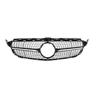 Parrilla delantera Diamond Black (para Avantgarde/AMG-Line/C43 AMG) Mercedes C-class W205 2014-2021 foto 1
