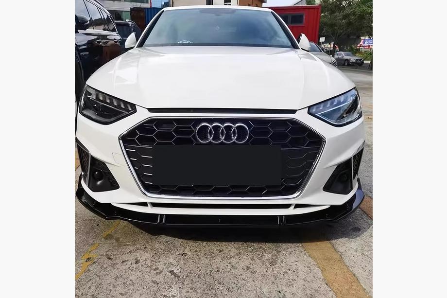Audi A4 B9 2015-2024 Lip spoiler de paragolpes delantero (para S-Line 2019-2024, ABS) Foto 4