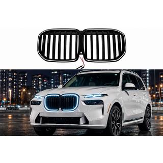 Riñones de parrilla 1 Bar LED (2023+, negro brillo) BMW X7 G07 2019-