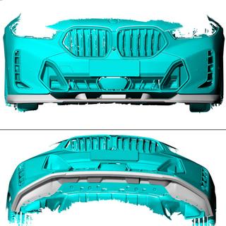Lip delantero de parachoques en carbono (para M-Sport 2023+) BMW X6 G06 2019–2027 foto 2