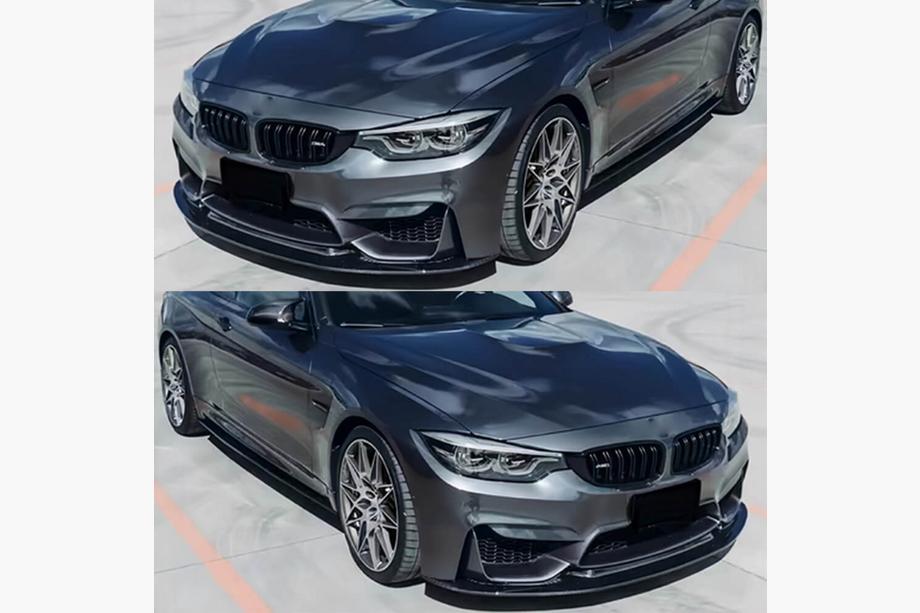 BMW 3 Series F30/F31 2012-2019 Labio delantero V14 para F80, Carbono Foto 2