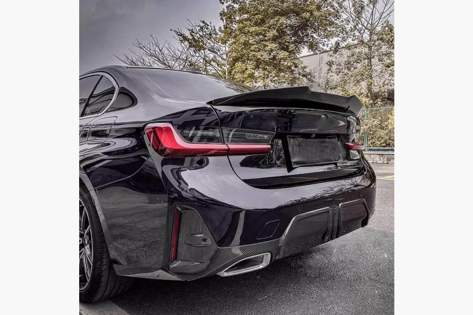 BMW 3 Series G20/G21 2018- Difusor de parachoques trasero (para G20 2022+, carbono) Foto 1