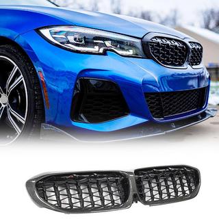 Parrillas tipo riñón Diamond Carbon (2018-2022) BMW 3 Series G20/G21 2018- foto 1