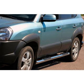Barras Laterales BB002 (2 uds., Acero Inoxidable) Hyundai Tucson JM 2004- foto 2