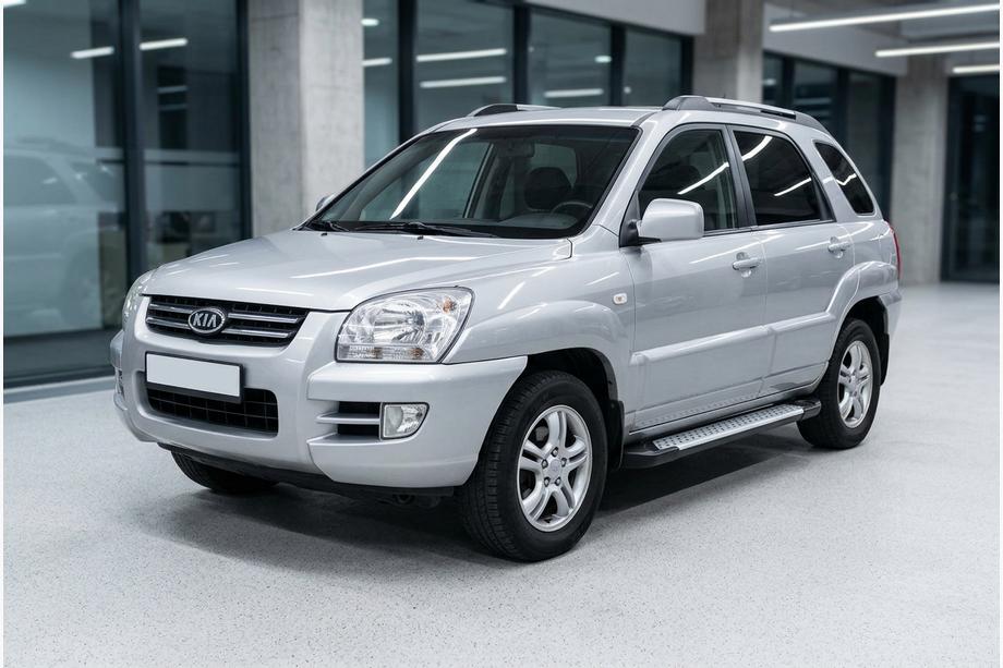 Kia Sportage 2004-2010 Estribos Laterales Allmond Grey (2 uds., Aluminio) Foto 1