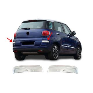 Protectores de esquinas de parachoques trasero en acero inoxidable para 500L 2018+ (2 uds) foto 1