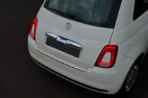 Fiat 500/500L 2013-2022 Protector de parachoques trasero 3D/Cabrio (OmsaLine, acero inoxidable) foto 4