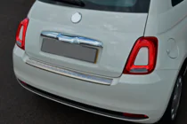 Fiat 500/500L 2013-2022 Protector de parachoques trasero 3D/Cabrio (OmsaLine, acero inoxidable) foto 1
