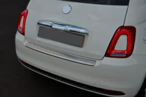 Fiat 500/500L 2013-2022 Protector de parachoques trasero 3D/Cabrio (OmsaLine, acero inoxidable) foto 5