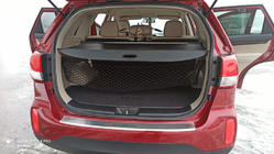 Kia Sorento II XM 2009-2014 Protector de parachoques trasero con borde Nataniko (acero inoxidable) 2013-2015 foto 2