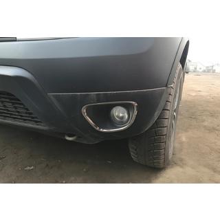 Cubiertas para faros antiniebla 2010-2013 (2 uds, acero inoxidable) Dacia Duster 2008-2018 foto 1