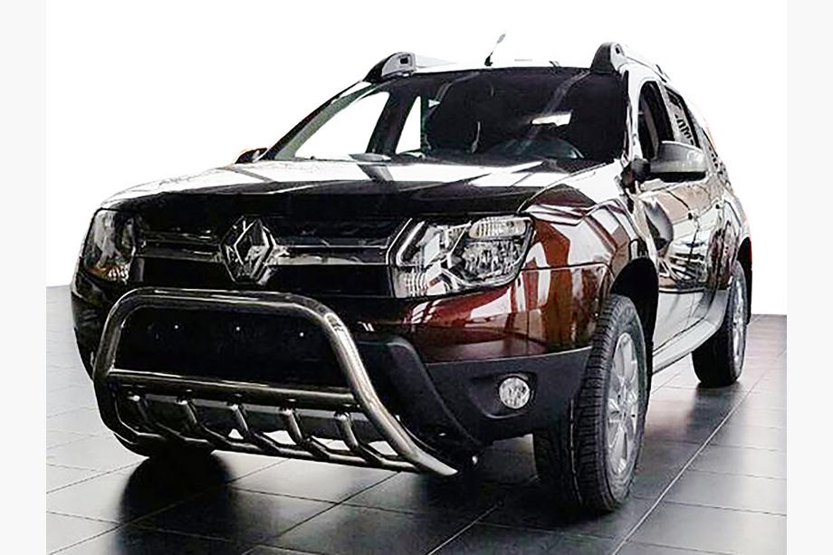 Dacia Duster 2008-2018 Defensa delantera sin logotipo WT003 (acero inoxidable) Foto 1