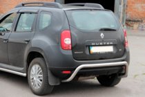 Dacia Duster 2008-2018 Barra trasera soporte (acero inoxidable) foto 3