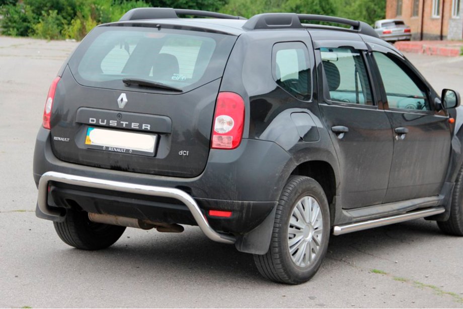 Dacia Duster 2008-2018 Barra trasera soporte (acero inoxidable) Image