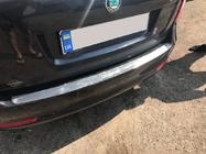 Skoda Octavia II A5 2010-2013 Protector de parachoques trasero Nataniko (acero inoxidable) Familiar foto 3